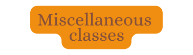 Miscellaneous classes